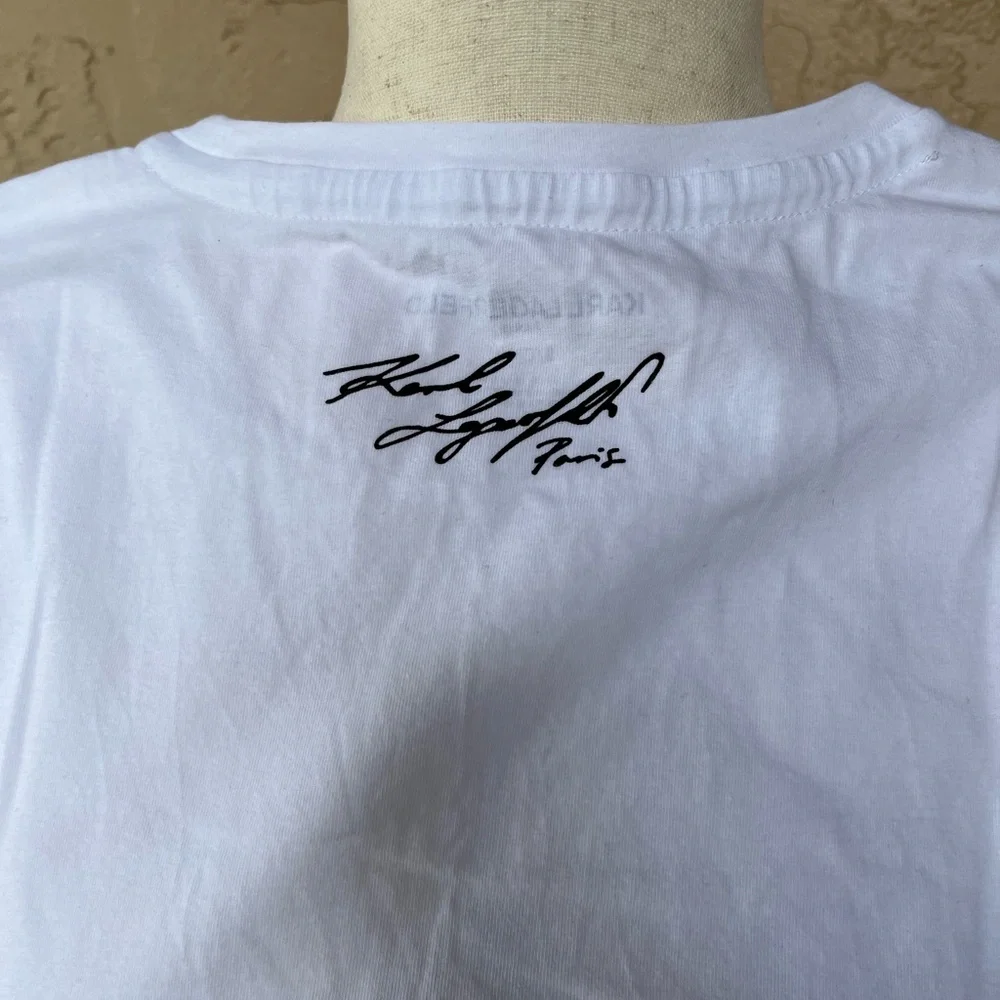 Karl Lagerfeld White Crewneck Tee - Picture 6 of 6